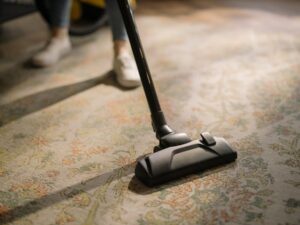 Vacuuming Floor