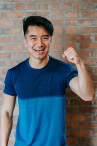 happy gym person