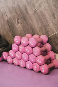 Pink Dumbbells